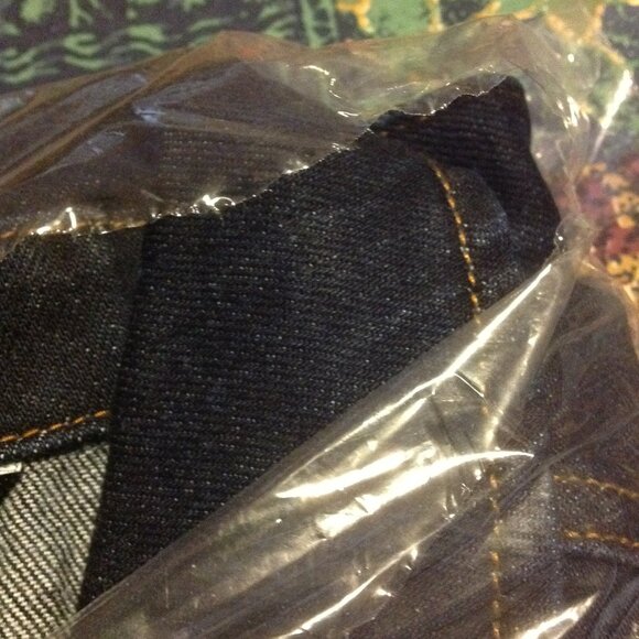 Banana Republic Men's Large Navy Denim Button Closure Jacket - New with Tags - Picture 5 of 7